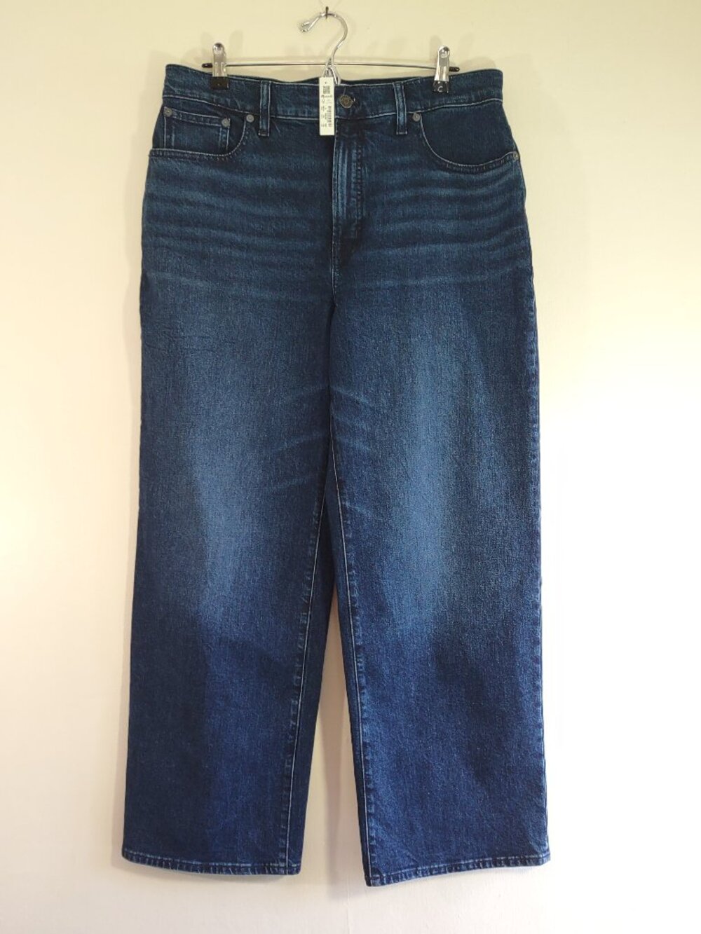 NWT Madewell The Perfect Vintage Jean Wide-Leg Medium-Dark Wash Size 31 - Picture 3 of 10
